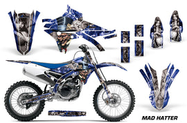 Dirt Bike Graphics Kit Decal Sticker Wrap For Yamaha YZ250F YZ450F 2014-2017 HATTER BLACK SILVER-atv motorcycle utv parts accessories gear helmets jackets gloves pantsAll Terrain Depot