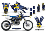 Dirt Bike Graphics Kit Decal Sticker Wrap For Yamaha YZ250F YZ450F 2014-2017 MELTDOWN YELLOW BLUE