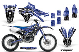 Dirt Bike Graphics Kit Decal Sticker Wrap For Yamaha YZ250F YZ450F 2014-2017 REAPER BLUE