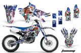 Dirt Bike Graphics Kit Decal Sticker Wrap For Yamaha YZ250F YZ450F 2014-2017 TSUNAMI BLUE