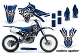 Dirt Bike Graphics Kit Decal Sticker Wrap For Yamaha YZ250F YZ450F 2014-2017 WIDOW BLACK BLUE