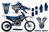 Graphics Kit Decal Sticker Wrap + # Plates For Yamaha YZ250F YZ450F 2014-2017 WIDOW BLACK BLUE