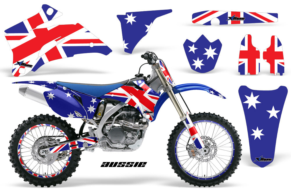 Graphics Kit Decal Wrap + # Plates For Yamaha YZ250F YZ450F 2006-2009 AUSSIE-atv motorcycle utv parts accessories gear helmets jackets gloves pantsAll Terrain Depot