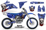 Graphics Kit Decal Wrap + # Plates For Yamaha YZ250F YZ450F 2006-2009 BONES BLUE