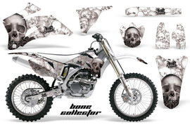 Graphics Kit Decal Wrap + # Plates For Yamaha YZ250F YZ450F 2006-2009 BONES BLACK WHITE-atv motorcycle utv parts accessories gear helmets jackets gloves pantsAll Terrain Depot