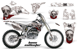 Graphics Kit Decal Wrap + # Plates For Yamaha YZ250F YZ450F 2006-2009 BONES WHITE-atv motorcycle utv parts accessories gear helmets jackets gloves pantsAll Terrain Depot