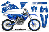 Graphics Kit Decal Wrap + # Plates For Yamaha YZ250F YZ450F 2006-2009 CONTENDER WHITE BLUE