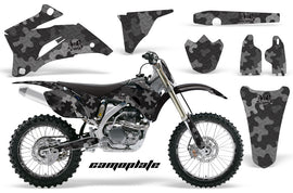 Graphics Kit Decal Wrap + # Plates For Yamaha YZ250F YZ450F 2006-2009 CAMOPLATE BLACK-atv motorcycle utv parts accessories gear helmets jackets gloves pantsAll Terrain Depot