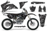 Graphics Kit Decal Wrap + # Plates For Yamaha YZ250F YZ450F 2006-2009 CAMOPLATE BLACK