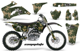 Graphics Kit Decal Wrap + # Plates For Yamaha YZ250F YZ450F 2006-2009 CAMOPLATE GREEN TAN-atv motorcycle utv parts accessories gear helmets jackets gloves pantsAll Terrain Depot