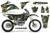 Graphics Kit Decal Wrap + # Plates For Yamaha YZ250F YZ450F 2006-2009 CAMOPLATE GREEN TAN