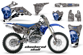 Graphics Kit Decal Wrap + # Plates For Yamaha YZ250F YZ450F 2006-2009 CHECKERED BLUE-atv motorcycle utv parts accessories gear helmets jackets gloves pantsAll Terrain Depot