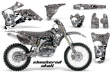 Graphics Kit Decal Wrap + # Plates For Yamaha YZ250F YZ450F 2006-2009 CHECKERED CHROME