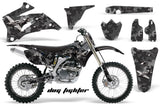 Graphics Kit Decal Wrap + # Plates For Yamaha YZ250F YZ450F 2006-2009 DOG FIGHT BLACK