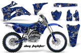 Graphics Kit Decal Wrap + # Plates For Yamaha YZ250F YZ450F 2006-2009 DOG FIGHT BLUE
