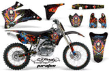 Graphics Kit Decal Wrap + # Plates For Yamaha YZ250F YZ450F 2006-2009 EDHP BLACK