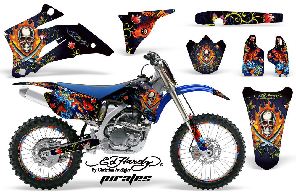 Graphics Kit Decal Wrap + # Plates For Yamaha YZ250F YZ450F 2006-2009 EDHP BLUE-atv motorcycle utv parts accessories gear helmets jackets gloves pantsAll Terrain Depot