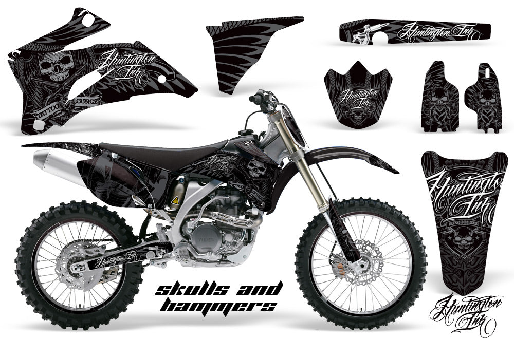 Graphics Kit Decal Wrap + # Plates For Yamaha YZ250F YZ450F 2006-2009 HISH SILVER-atv motorcycle utv parts accessories gear helmets jackets gloves pantsAll Terrain Depot
