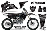 Graphics Kit Decal Wrap + # Plates For Yamaha YZ250F YZ450F 2006-2009 HISH SILVER