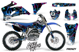Graphics Kit Decal Wrap + # Plates For Yamaha YZ250F YZ450F 2006-2009 FRENZY BLUE-atv motorcycle utv parts accessories gear helmets jackets gloves pantsAll Terrain Depot