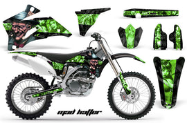 Dirt Bike Graphics Kit Decal Wrap For Yamaha YZ250F YZ450F 2006-2009 HATTER GREEN BLACK-atv motorcycle utv parts accessories gear helmets jackets gloves pantsAll Terrain Depot