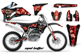 Dirt Bike Graphics Kit Decal Wrap For Yamaha YZ250F YZ450F 2006-2009 HATTER RED BLACK-atv motorcycle utv parts accessories gear helmets jackets gloves pantsAll Terrain Depot