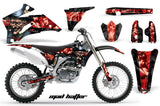Dirt Bike Graphics Kit Decal Wrap For Yamaha YZ250F YZ450F 2006-2009 HATTER RED BLACK