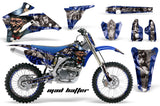 Graphics Kit Decal Wrap + # Plates For Yamaha YZ250F YZ450F 2006-2009 HATTER SILVER BLUE