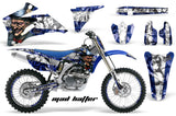 Graphics Kit Decal Wrap + # Plates For Yamaha YZ250F YZ450F 2006-2009 HATTER WHITE BLUE