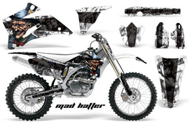 Graphics Kit Decal Wrap + # Plates For Yamaha YZ250F YZ450F 2006-2009 HATTER BLACK WHITE-atv motorcycle utv parts accessories gear helmets jackets gloves pantsAll Terrain Depot