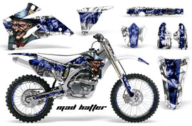Graphics Kit Decal Wrap + # Plates For Yamaha YZ250F YZ450F 2006-2009 HATTER BLUE WHITE-atv motorcycle utv parts accessories gear helmets jackets gloves pantsAll Terrain Depot