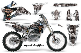 Graphics Kit Decal Wrap + # Plates For Yamaha YZ250F YZ450F 2006-2009 HATTER SILVER WHITE-atv motorcycle utv parts accessories gear helmets jackets gloves pantsAll Terrain Depot