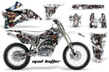 Graphics Kit Decal Wrap + # Plates For Yamaha YZ250F YZ450F 2006-2009 HATTER SILVER WHITE