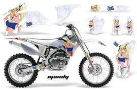 Graphics Kit Decal Wrap + # Plates For Yamaha YZ250F YZ450F 2006-2009 MANDY BLUE WHITE-atv motorcycle utv parts accessories gear helmets jackets gloves pantsAll Terrain Depot