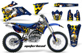 Graphics Kit Decal Wrap + # Plates For Yamaha YZ250F YZ450F 2006-2009 MOTORHEAD BLUE