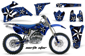 Graphics Kit Decal Wrap + # Plates For Yamaha YZ250F YZ450F 2006-2009 NORTHSTAR BLUE-atv motorcycle utv parts accessories gear helmets jackets gloves pantsAll Terrain Depot