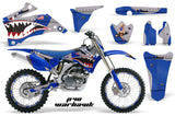 Graphics Kit Decal Wrap + # Plates For Yamaha YZ250F YZ450F 2006-2009 WARHAWK BLUE