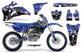 Graphics Kit Decal Wrap + # Plates For Yamaha YZ250F YZ450F 2006-2009 REAPER BLUE