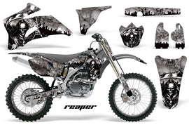 Graphics Kit Decal Wrap + # Plates For Yamaha YZ250F YZ450F 2006-2009 REAPER SILVER-atv motorcycle utv parts accessories gear helmets jackets gloves pantsAll Terrain Depot