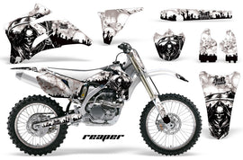 Graphics Kit Decal Wrap + # Plates For Yamaha YZ250F YZ450F 2006-2009 REAPER WHITE-atv motorcycle utv parts accessories gear helmets jackets gloves pantsAll Terrain Depot