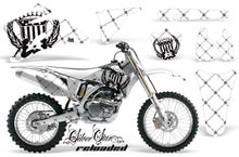Load image into Gallery viewer, Graphics Kit Decal Wrap + # Plates For Yamaha YZ250F YZ450F 2006-2009 RELOADED BLACK WHITE-atv motorcycle utv parts accessories gear helmets jackets gloves pantsAll Terrain Depot