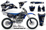 Graphics Kit Decal Wrap + # Plates For Yamaha YZ250F YZ450F 2006-2009 SSSH BLUE BLACK