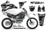 Graphics Kit Decal Wrap + # Plates For Yamaha YZ250F YZ450F 2006-2009 SSSH WHITE BLACK