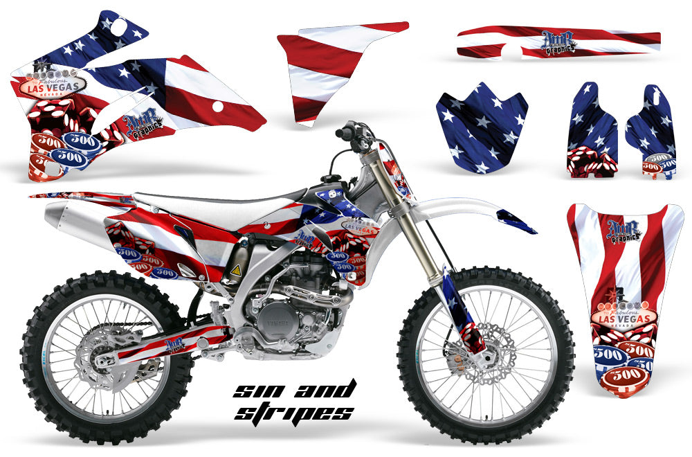 Graphics Kit Decal Wrap + # Plates For Yamaha YZ250F YZ450F 2006-2009 USA SINS-atv motorcycle utv parts accessories gear helmets jackets gloves pantsAll Terrain Depot