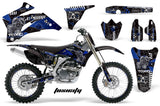 Graphics Kit Decal Wrap + # Plates For Yamaha YZ250F YZ450F 2006-2009 TOXIC BLUE BLACK