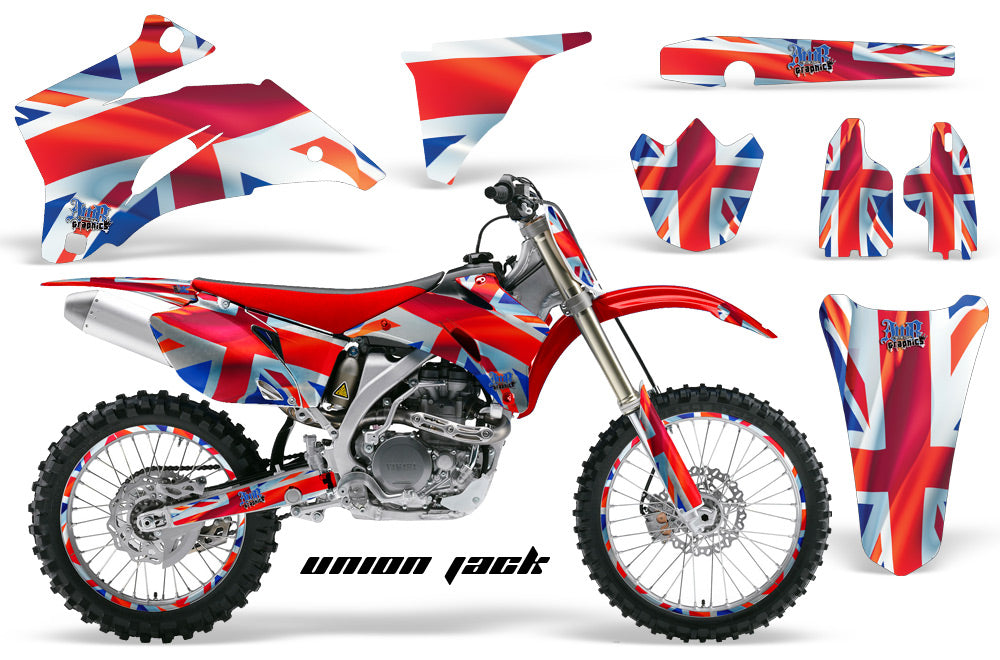 Graphics Kit Decal Wrap + # Plates For Yamaha YZ250F YZ450F 2006-2009 UNION JACK-atv motorcycle utv parts accessories gear helmets jackets gloves pantsAll Terrain Depot