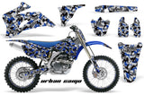 Graphics Kit Decal Wrap + # Plates For Yamaha YZ250F YZ450F 2006-2009 URBAN CAMO BLUE