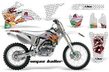 Graphics Kit Decal Wrap + # Plates For Yamaha YZ250F YZ450F 2006-2009 VEGAS WHITE