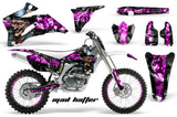 Graphics Kit Decal Wrap + # Plates For Yamaha YZ250F YZ450F 2006-2009 HATTER PINK BLACK
