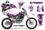Graphics Kit Decal Wrap + # Plates For Yamaha YZ250F YZ450F 2006-2009 HATTER PINK WHITE